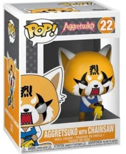 Aggretsuko avec tronçonneuse