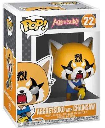 Aggretsuko avec tronçonneuse