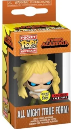 All Might Affaibli Glow In The Darj k - Porte clés