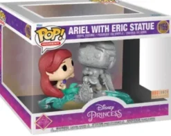 Ariel avec la statue d'Eric