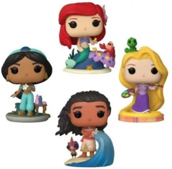 Ariel, Jasmine, Raiponce & Vaiana