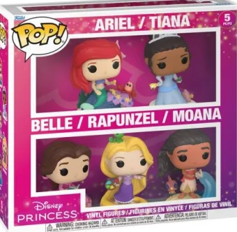 Ariel / Tiana / Belle / Raiponce / Vaiana - Pack