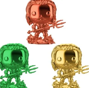 Arthur Curry en Costume de Héro - Chromé - 3 pack