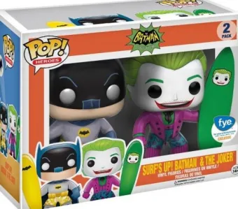 Batman & Le Joker avec Planches de Surf - 2 pack