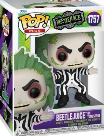 Beetlejuice sur la pierre tombale