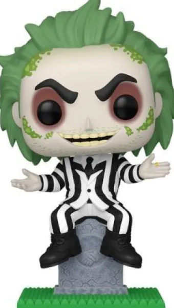 Beetlejuice sur la pierre tombale