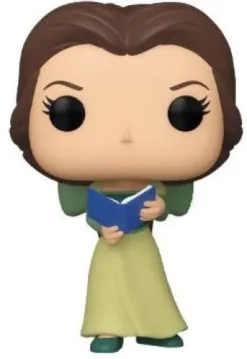 Belle en robe verte avec un livre