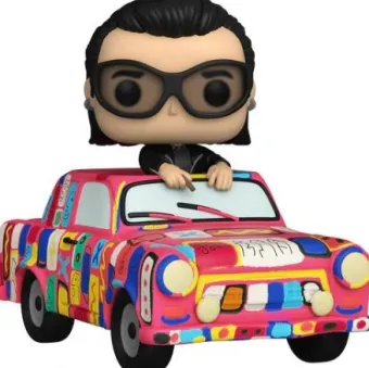 Bono with Achtung Baby Car