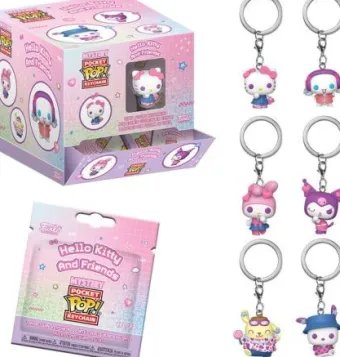 Boîte Mystère Hello Kitty et ses amis Porte-clés