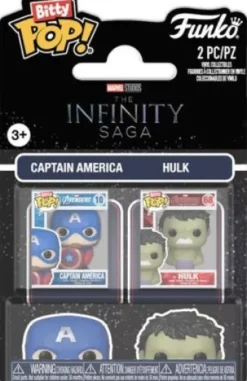 Captain America & Hulk - Pack Bitty Pop