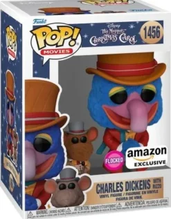 Charles Dickens avec Rizzo (Noël chez les Muppets) - Flocked