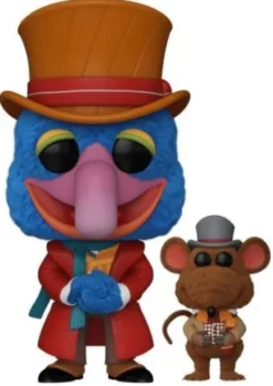 Charles Dickens avec Rizzo (Noël chez les Muppets) - Flocked