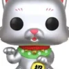 Chat Chanceux (Argent Métallique)