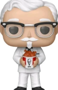Colonel Sanders avec Seau de Poulet KFC