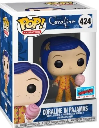 Coraline en Pyjamas avec Barbe à Papa