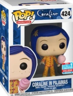 Coraline en Pyjamas avec Barbe à Papa