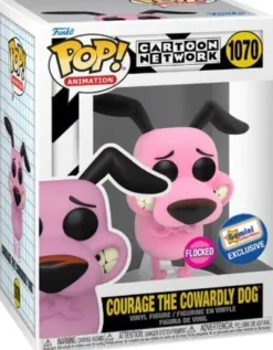 Courage, le chien froussard - Flocked