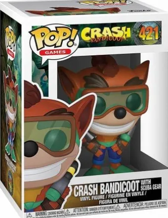 Crash Bandicoot avec équipement de plongée