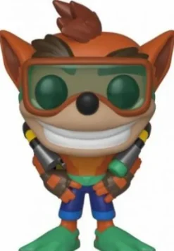 Crash Bandicoot avec équipement de plongée
