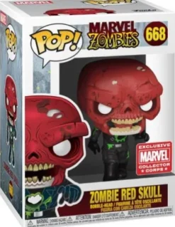 Crâne rouge en Zombie