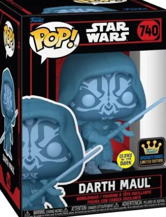 Dark Maul avec double sabre laser - Glow in the Dark