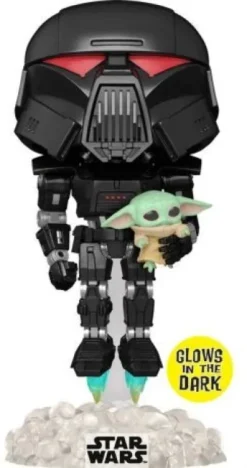Dark Trooper avec Grogu - Glow in the Dark