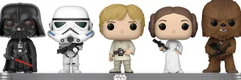 Darth Vader / StormTrooper / Luke Skywalker / Princess Leia / Chewbacca - 5 Pack