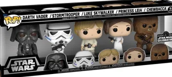 Darth Vader / StormTrooper / Luke Skywalker / Princess Leia / Chewbacca - 5 Pack