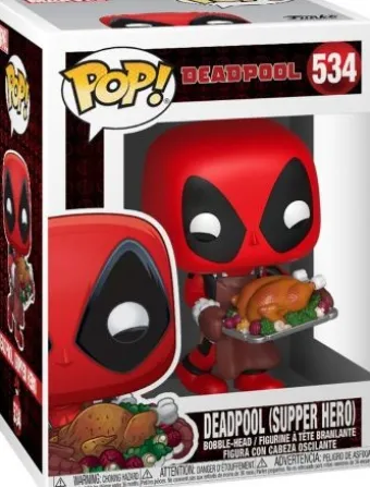 Deadpool avec Dinde de Noël (Super-Héro)
