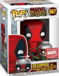 Deadpool avec la tête de Deadpool Zombie