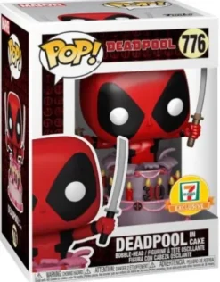Deadpool dans le gâteau métalisé