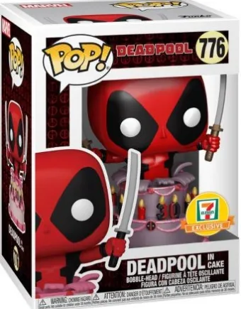 Deadpool dans le gâteau métalisé