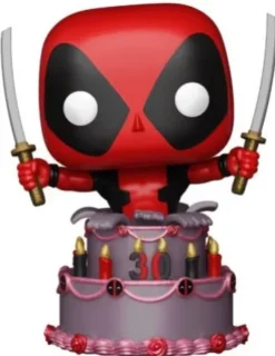 Deadpool dans le gâteau métalisé