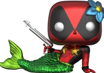 Deadpool en Sirène - Métallique - T-Shirt