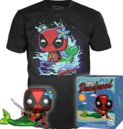 Deadpool en Sirène - Métallique - T-Shirt