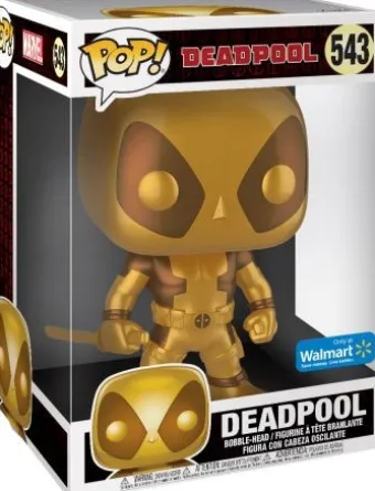 Deadpool - Métallique Or & 25 cm