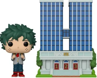 Deku en uniforme avec l'école