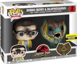 Dennis Nedry & Dilophosaure - 2 Pack