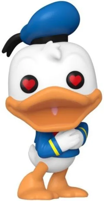 Donald Duck avec yeux en cœur
