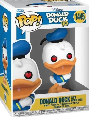 Donald Duck avec yeux en cœur
