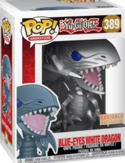 Dragon Blanc aux Yeux Bleus - Métallique