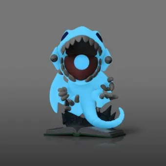 Dragon toon aux Yeux Bleus - Glow in the Dark