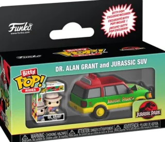 Dr. Alan Grant et Jurassic SUV - Bitty Pop
