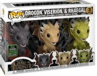 Drogon, Viserion, & Rhaegal - 3 Pack