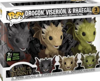 Drogon, Viserion, & Rhaegal - 3 Pack