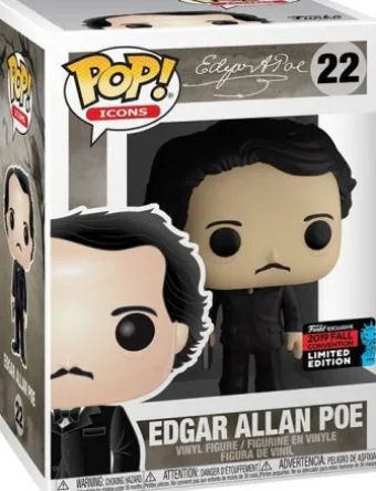 Edgar Allan Poe avec livre