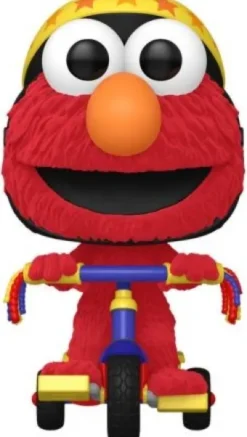Elmo sur son vélo - Flocked