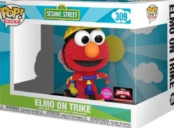Elmo sur son vélo - Flocked