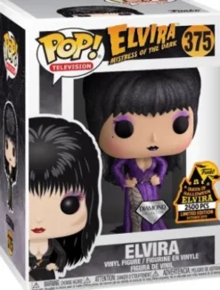Elvira en Robe Violette - Pailletée