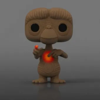 E.T. avec cœur rayonnant